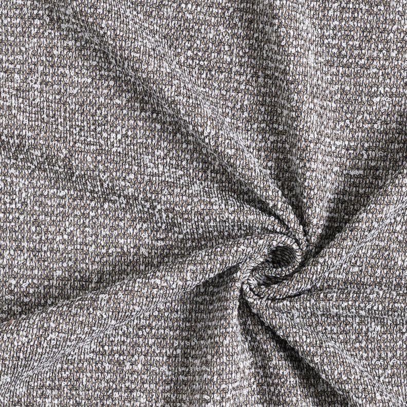 Mottled bouclé knit – dark beige/midnight blue,  image number 1