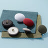 Covered button, Bi-Stretch Gabardine – olive,  thumbnail number 2