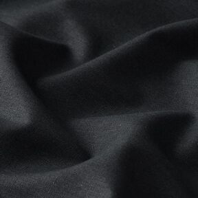 Cotton Poplin Plain – black | Remnant 80cm, 