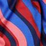 Sateen retro waves| Poppy Fabrics – navy blue/pink,  thumbnail number 2