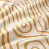 Decor Fabric Half Panama abstract striped pattern – mustard/natural,  thumbnail number 2
