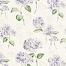 Decor Fabric Panama Hydrangeas – ivory/lilac,  thumbnail number 1