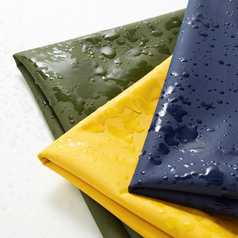 Plain raincoat fabric – olive,  image number 5