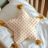GOTS Double Gauze/Muslin Boho diamond pattern  | Poppy Fabrics – cream/cinnamon,  thumbnail number 7
