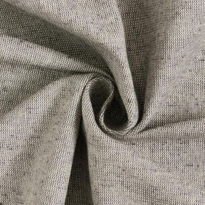 Decor Fabric Half Panama Ribbed Recycelt Cotton – slate grey/white,  image number 1