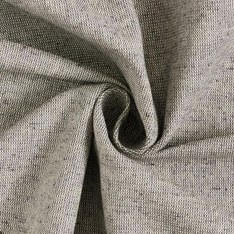 Decor Fabric Half Panama Ribbed Recycelt Cotton – slate grey/white, image number 1