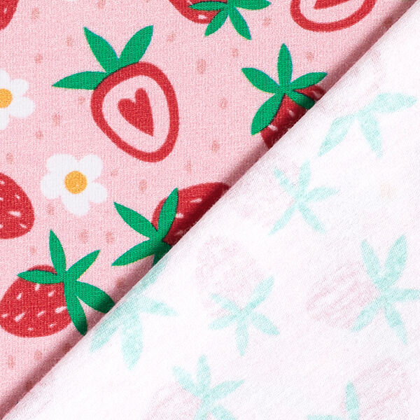 Cotton Jersey Sweet Strawberries | PETIT CITRON – pink,  image number 4