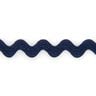 Serrated braid [12 mm] – navy blue,  thumbnail number 2