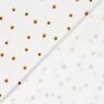 Double Gauze/Muslin Sunflowers – ivory/antique gold,  thumbnail number 4