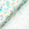 Paisley linen blend – ivory/light turquoise,  thumbnail number 4