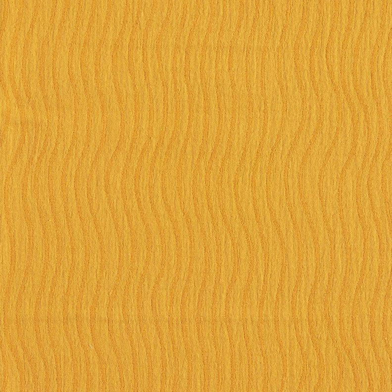Linen Cotton Blend Jacquard Wave Pattern – curry yellow,  image number 5