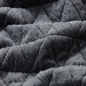 Quilted jersey diamonds – grey, 