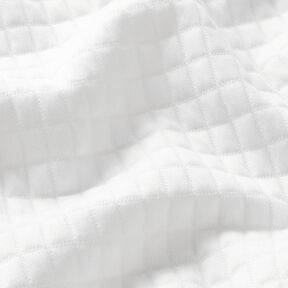 Quilted jersey boxes – white, 