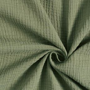 GOTS Double Gauze/Muslin | Tula – olive, 