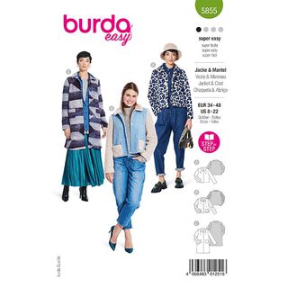 Jacket / Coat | Burda 5855 | 34-48, 