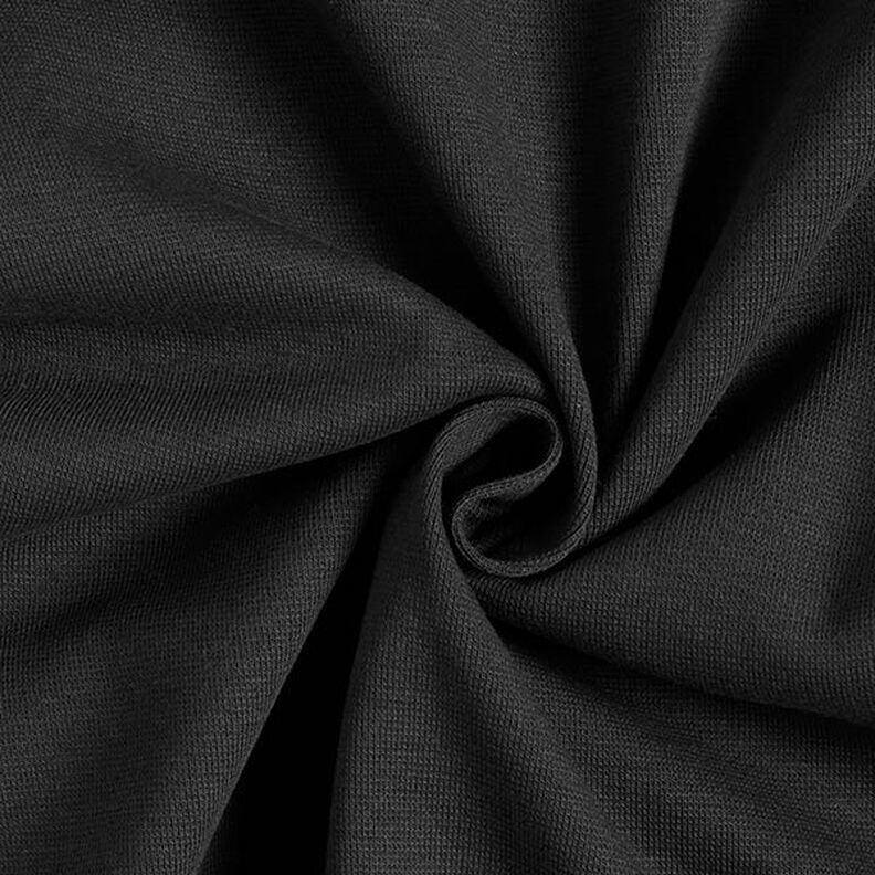 Cuffing Fabric Plain – black,  image number 1