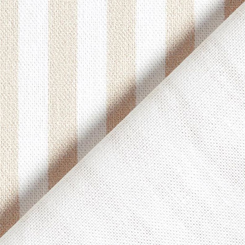 Decor Fabric Half Panama Vertical stripes – light beige/white,  image number 4