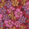 LENZING™ EcoVero™ viscose fabric Flowers | Poppy Fabrics – merlot/apricot,  thumbnail number 1