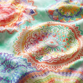 Outdoor Fabric Canvas Mandala – mint, 