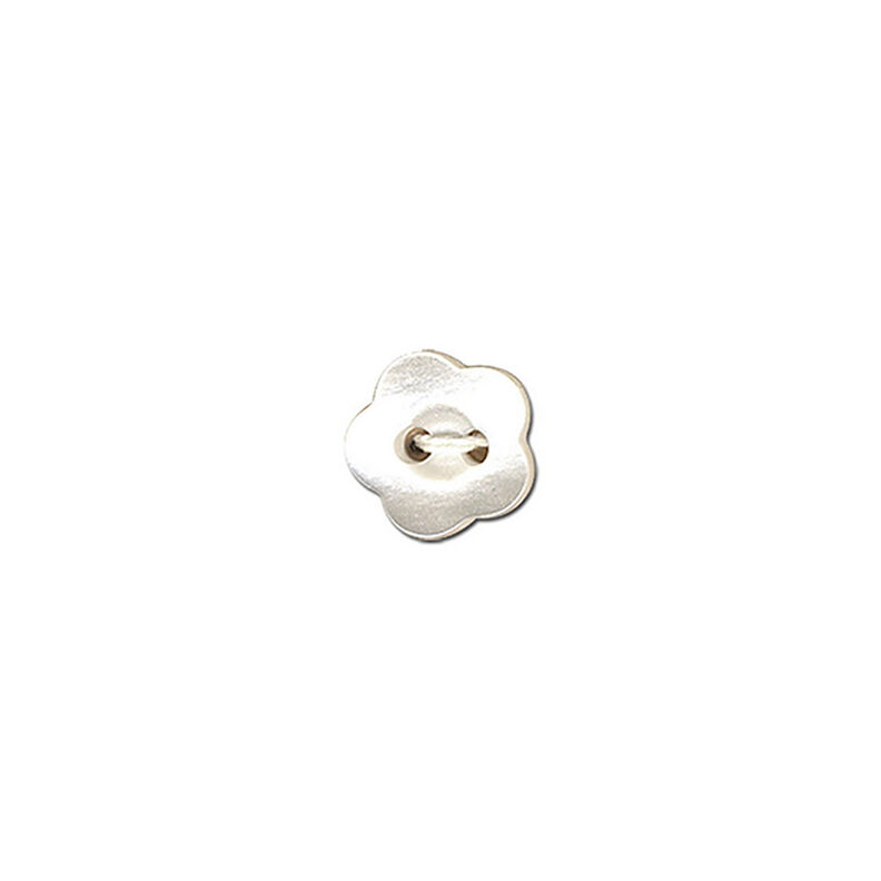 Flower 2-Hole Button  – offwhite,  image number 1