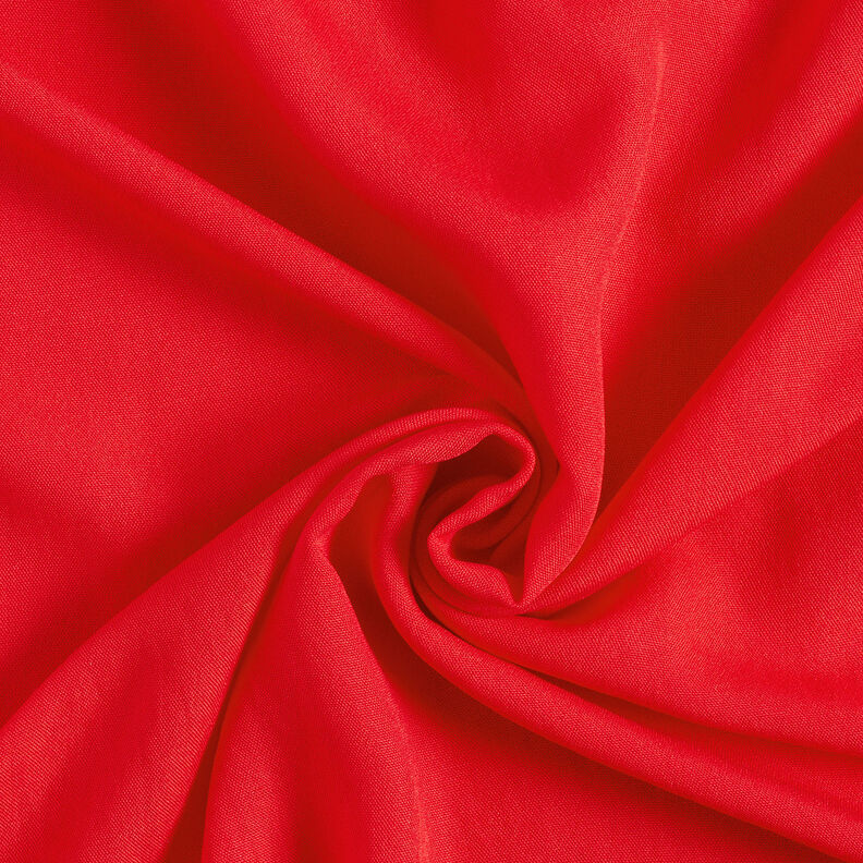 Plain-coloured plain weave viscose blend – red,  image number 1