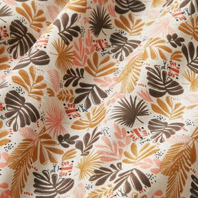 Cotton Cretonne palm leaves – anemone, 