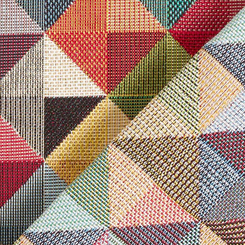 Decor Fabric Tapestry Fabric Colourful Retro Rhombuses,  image number 4