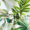 Decorative fabric Canvas Exotic leaves – green/white,  thumbnail number 3