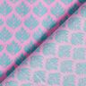 Coated Cotton Abstract Fans – pink/aqua blue,  thumbnail number 4