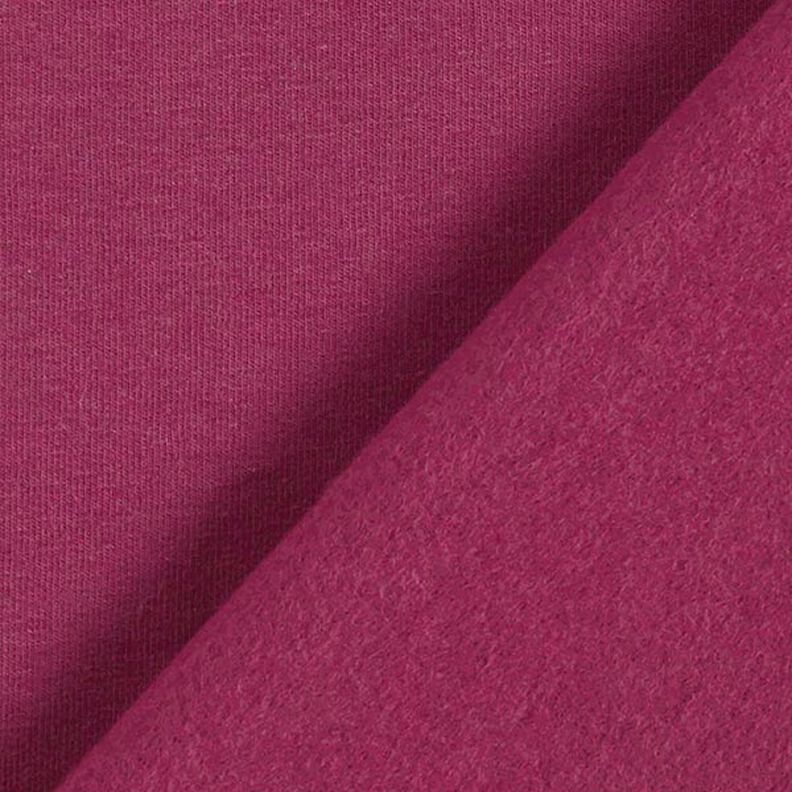 Light Cotton Sweatshirt Fabric Plain – burgundy,  image number 5