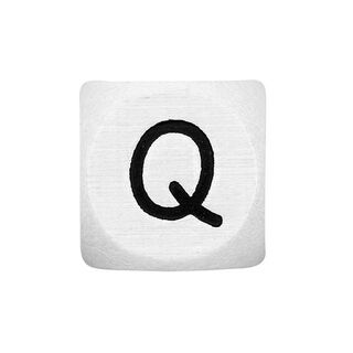 Wooden Letters Q – white | Rico Design, 