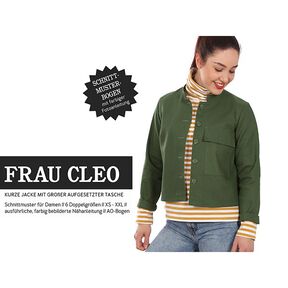 FRAU CLEO Cropped Jacket with Stand Collar and Large Patch Pocket | Studio Schnittreif | XS-XXL, 