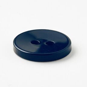 2-hole button shiny [Ø 15 mm] – midnight blue, 