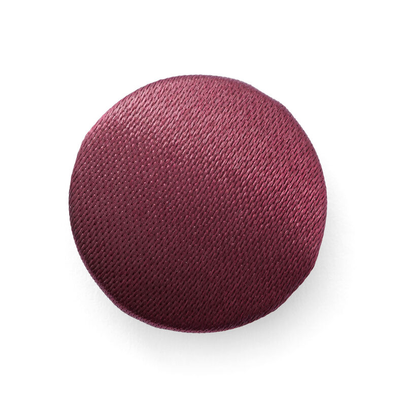 Covered button, Bridal Satin – burgundy,  image number 1