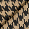 Houndstooth Cotton Blend Coating Fabric – black/anemone,  thumbnail number 4