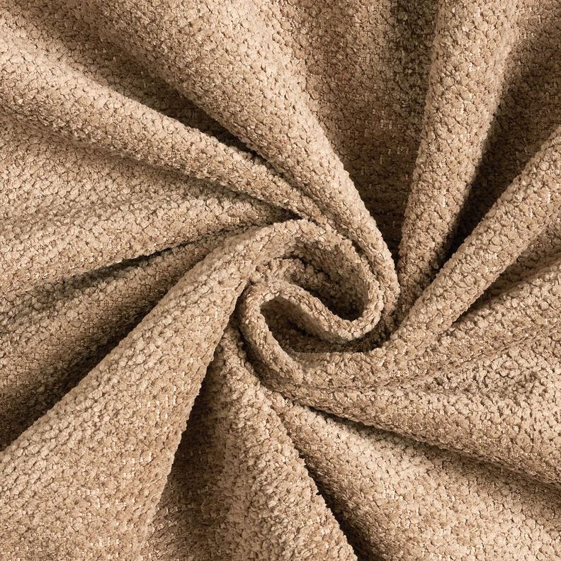 Upholstery Fabric soft pile – dark taupe,  image number 1