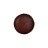 Leather Button – dark brown,  thumbnail number 1