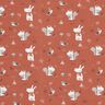 Cotton Jersey Rabbit and Squirrel in the Forest – copper,  thumbnail number 1