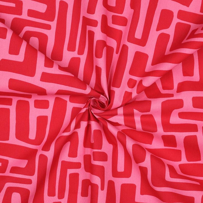 Coated Cotton abstract – red/pink,  image number 3