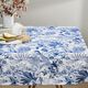 Decor Fabric Canvas opulent flowers 280 cm – royal blue/white,  thumbnail number 6