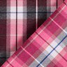 Stretch trouser fabric large check – black/intense pink,  thumbnail number 4