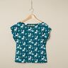 Cotton Jersey Rabbit & Deer – petrol,  thumbnail number 7