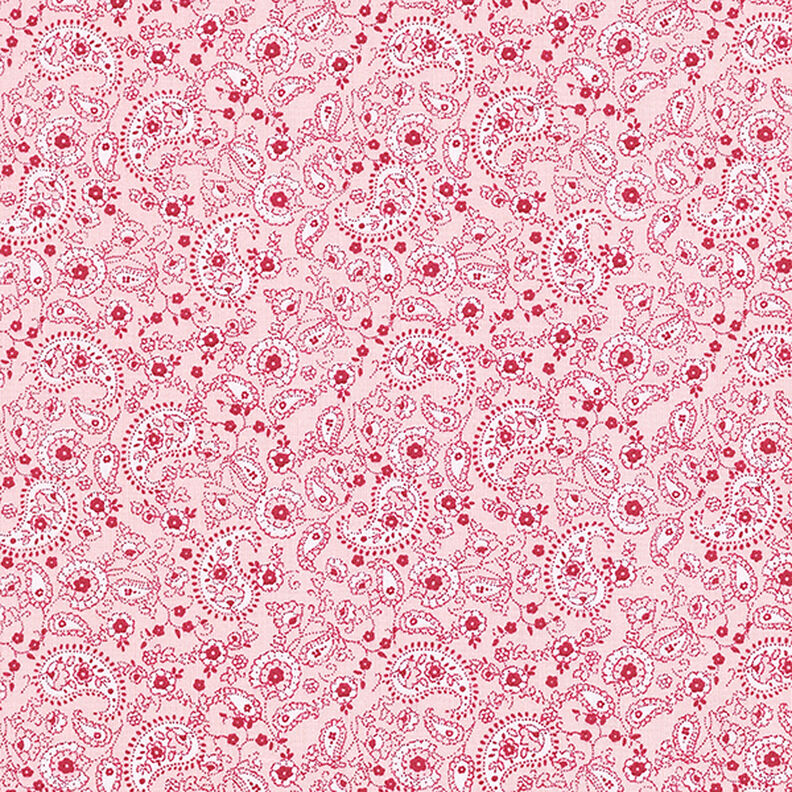 Cotton Cretonne Paisley – pink,  image number 1