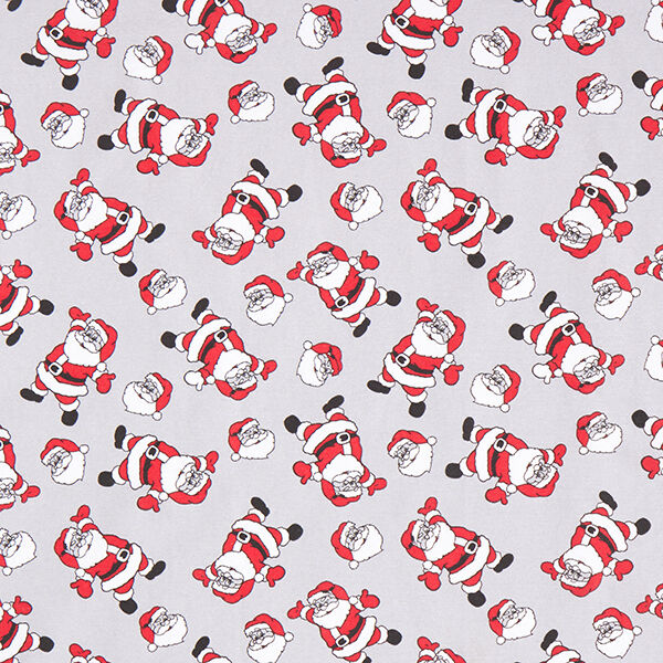 Decor Fabric Canvas Cheery Santa – light grey/red,  image number 1