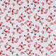 Decor Fabric Canvas Cheery Santa – light grey/red,  thumbnail number 1