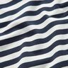 French Terry Yarn-Dyed Stripes – offwhite/navy blue,  thumbnail number 2