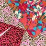 French Terry Leo and flowers – pink/orange,  thumbnail number 7