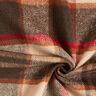 colourful checked coat fabric – cashew/black brown,  thumbnail number 3
