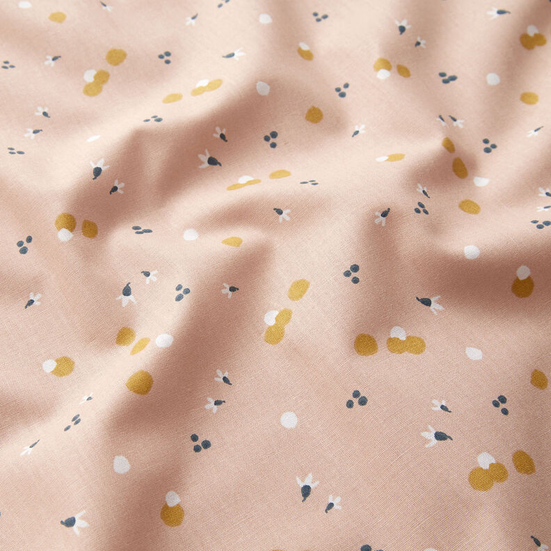 Cotton Cretonne Coloured dots – beige,  image number 2