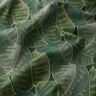 Decor Fabric Cotton Twill minimalist leaves – dark green,  thumbnail number 2